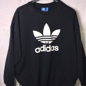 Black adidas Trefoil sweatshirt